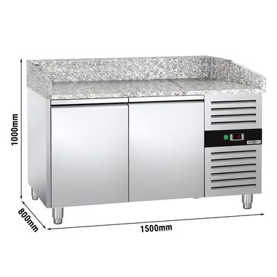 Pizza koelwerkbank ECO - 1500x800mm - met 2 deuren