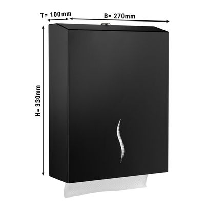 Dispensador de papel - Negro - 400 hojas