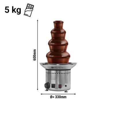 Chocolade fontein - 4 etages- Hoogte: 60 cm