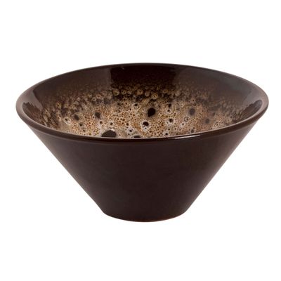 (24 komada) SABANA - Zdjela - Ø 15 cm 500 ml - Smeđa / Bijela boja