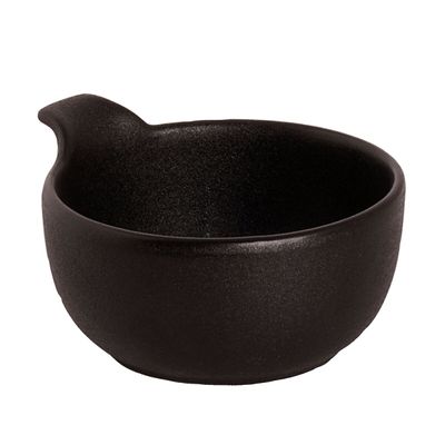 (12 komada) UNIVERSE - Posuda Maastricht - Sa drškom - 24 cl - Ø 10 cm - Crna boja 