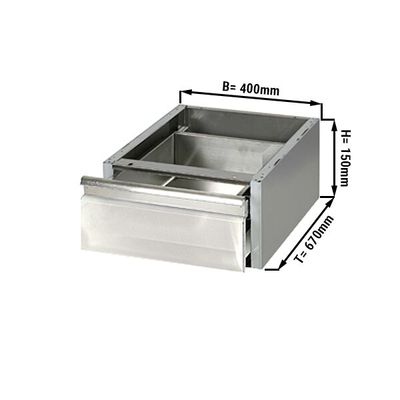 Cajón individual PREMIUM 0,4 m - módulo de subestructura para las mesas de trabajo 700 de fondo