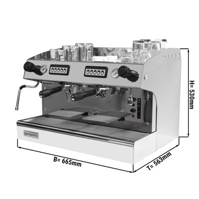 ماكينة فلترة القهوة بورتافلتر - ثنائية - متضمنة نظام التروية