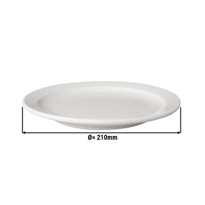 (12 Stück) BUDGETLINE - Teller - flach Mammoet - Ø 210mm - Weiß