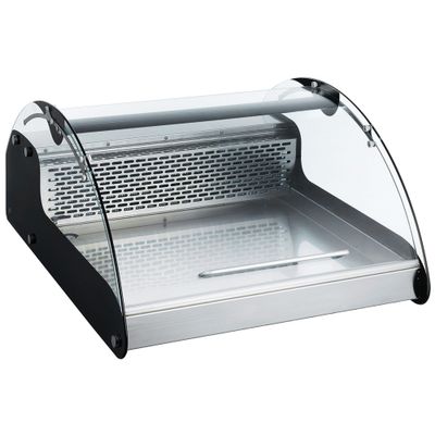 Tisch-Kühlvitrine für Fisch & Fleisch - 118 Liter - 690mm - rund - mit 4 Ablagen