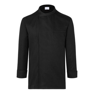 KARLOWSKY | Langarm Überwurf-Kochhemd - Schwarz - Größe: 3XL