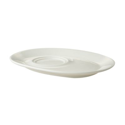 (12 Stück) LUX - Untertasse/ Teller Maastricht - 235x180mm - Elfenbein