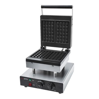 Waffeleisen - Einzeln - Manuell - 2 kW - Form: 2 Brüsseler Waffeln - Backplatten teflonbeschichtet