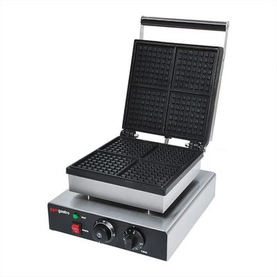 Waffeleisen - Einzeln - Manuell - 1,75 kW - Form: 4 Brüsseler Waffeln