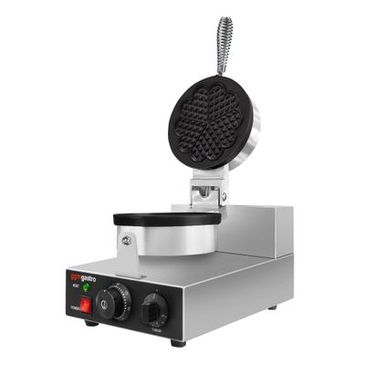 Waffeleisen - Einzeln - Manuell - 1,3 kW - Form: Herzform