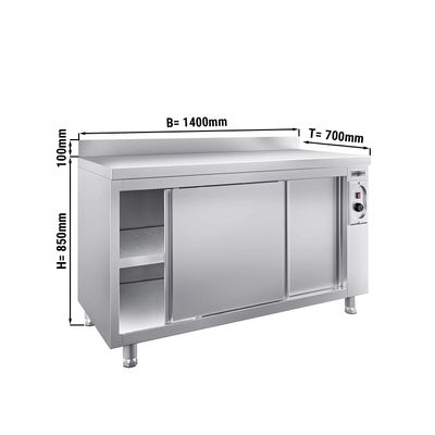 Heating cabinet PREMIUM – 1,4 m - with hatch