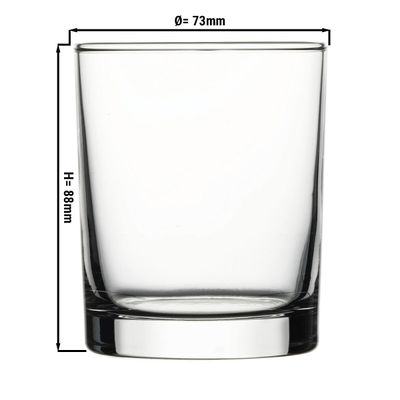 (24 шт.) Склянка для віскі - CHICAGO - 250 мл Літр