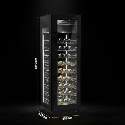 Винный холодильник Premium  -400 л - зона с регулируемой температурой -  макс. 81 Бутылки
