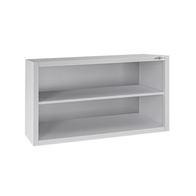 Zidni viseći ormarić od nehrđajućeg čelika ECO - 1000x400 mm - Bez kliznih vrata - 650 mm visine 