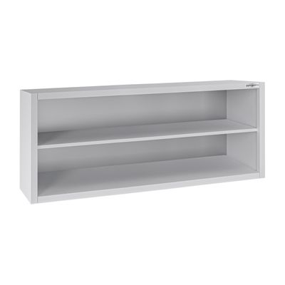 Zidni viseći ormarić od nehrđajućeg čelika ECO - 1600x400 mm - Bez kliznih vrata - 650 mm visine 