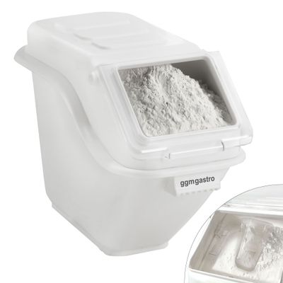 Zutatenbehälter - 20 Liter - aus Polypropylen - Weiß