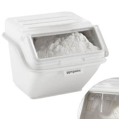 Zutatenbehälter - 40 Liter - aus Polypropylen - Weiß
