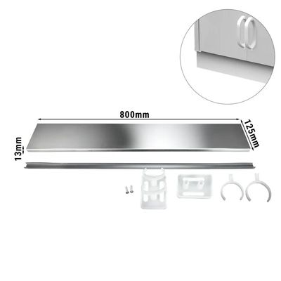 Embellecedor para bajos de muebles Inox: 80 cm