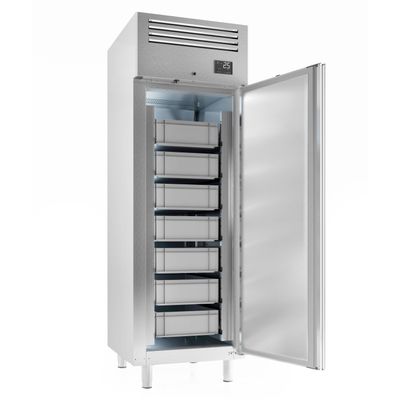 Fischkühlschrank Edelstahl Premium PLUS - EN 600x400- 560 Liter - mit 1 Tür