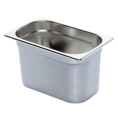 Bacinella Gastronorm GN 2/3 in Acciaio da 35,3x32,5 cm Altezze Varie ALTEZZA 2 Cm