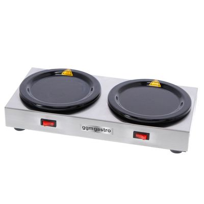 Warmhalteplatte - für 2 Kaffee- oder Teekannen je Ø 174 mm - 120 Watt
