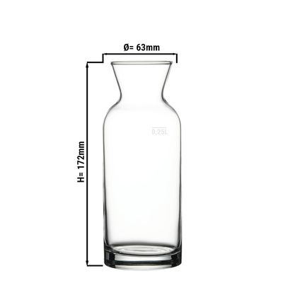 (12 db) Üvegkancsó - RIAD - 250 ml - Átlátszó