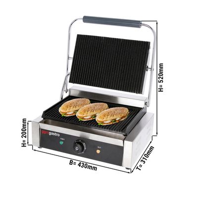Bistecchiera Elettrica Multi Grill Per Panini Waffle 500 Watt Doppia Piastra  