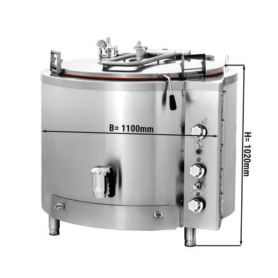 Gas Kochkessel - 400 Liter - Indirekte Beheizung