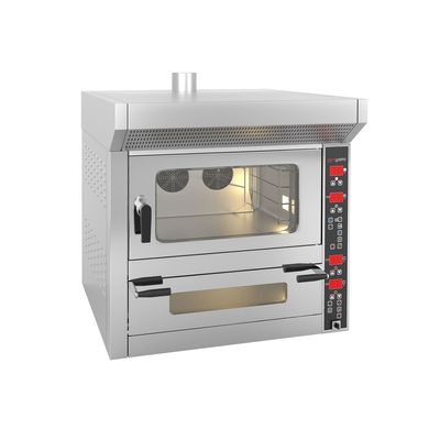 Kombi-Ofen - Digital - Bäckerei-Heißluftofen - 4x EN 600x400 & Pizzaofen - 7x Ø 25cm