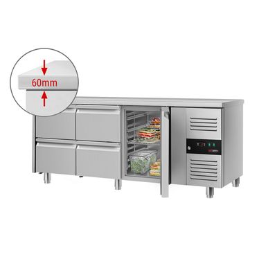 Kühltisch ECO - 1795x700mm - mit 1 Tür & 4 Schubladen