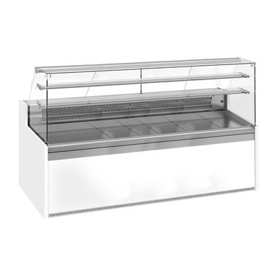 Kühl- & Kuchentheke - 2560mm - mit 2 Ablagen
