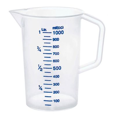 Messbecher - 1 Liter - mit 100 ml Skalierung