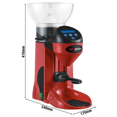 Kaffekvarn - Röd - 1 kg - 275 Watt - 77dB