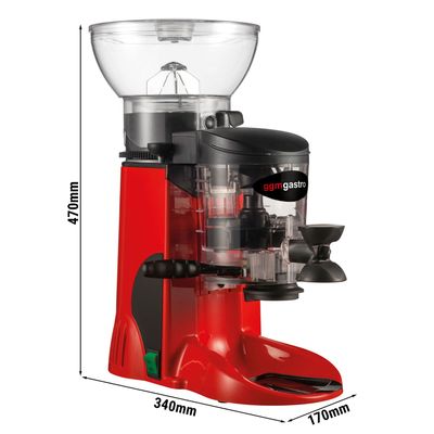 Kaffeemühle - Rot - 1kg - 270 Watt - 77dB
