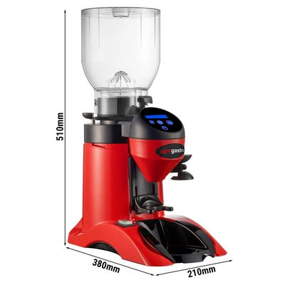 Kaffeemühle - Rot - 2kg - 356 Watt - 63 dB