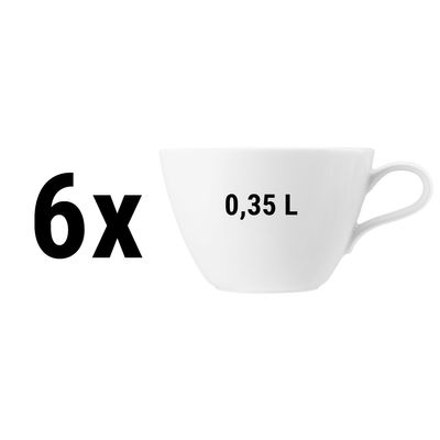 (6 Adet) Seltmann Weiden - Sütlü Kahve Fincanı - 0,35 Litre