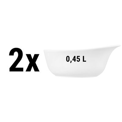 (2 pieces) Seltmann Weiden - Cereal bowl with handle - 0.45 liters