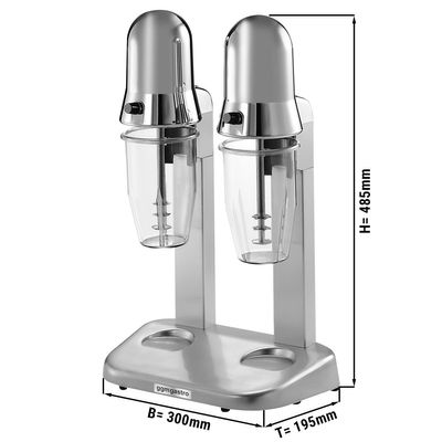 Milchshaker/ Getränkemixer - 2x 0,55 Liter