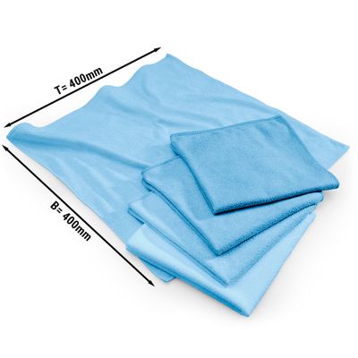 Tien Mikrofasertuch Fusselfrei – 30x40 Cm, Bis 90°C Waschbar, Blau