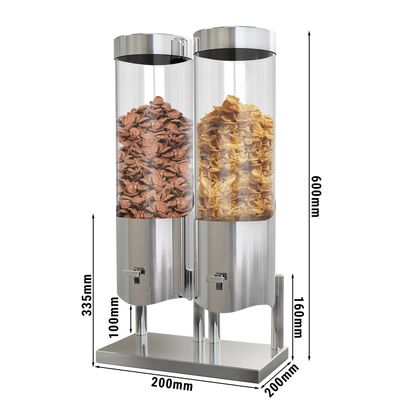 Dispensador de cereales doble - Ø 12 cm