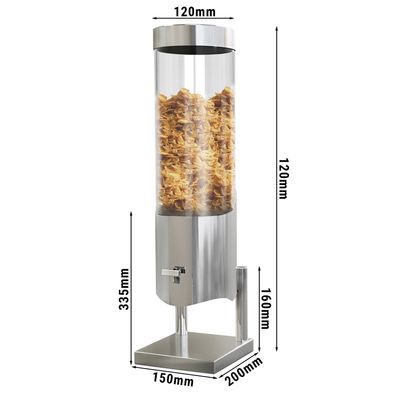 Cereal dispenser with square foot - Ø 120 mm