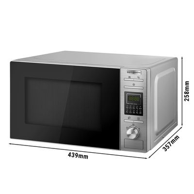 KHG Mikrowelle MW-20.1GSS Mit Grill 20 L Aus Metall In Silber, 5