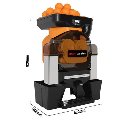 Električna presa za naranču - Narančasta boja - Tipka Push & Juice - Ručni unos voća