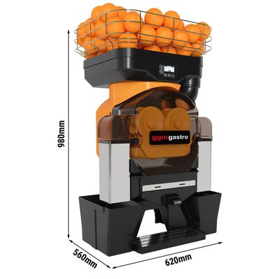 Электрическая Соковыжималка для апельсинов - Оранжевая - Кнопка Push & Juice - Автоматическая подача фруктов