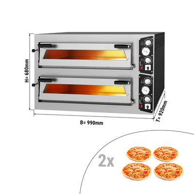 Elektrische Pizzaoven - 4+4x35cm - handmatig