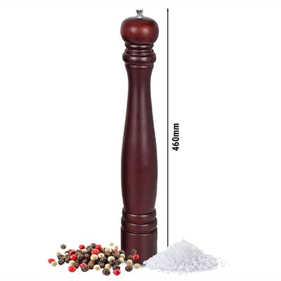 Moulin à poivre et à sel en bois - Hauteur : 46 cm