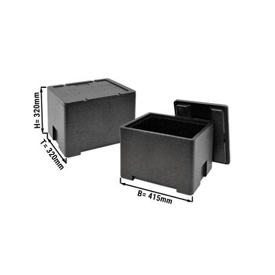 Thermobox GN 1/2 - 21.6 litres | Insulated box | Styrofoam box | Polibox | Keep warm box