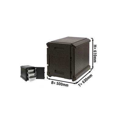 Porter GN 1/1 - 83 liter | Termobox | Isolerad låda | Frigolitlåda | Polibox | Värmelåda