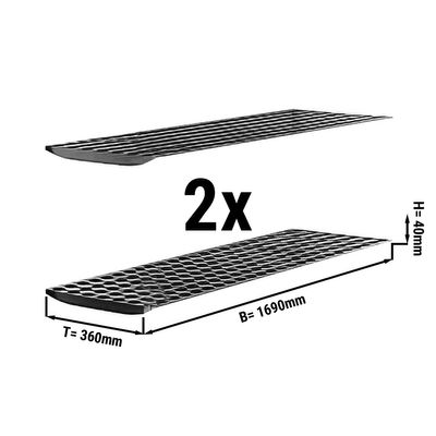 (2 pieces) Shelf support - 1.69 m	