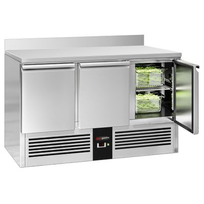 Kühltisch PREMIUM - 1370x700mm - 3 Türen & Aufkantung